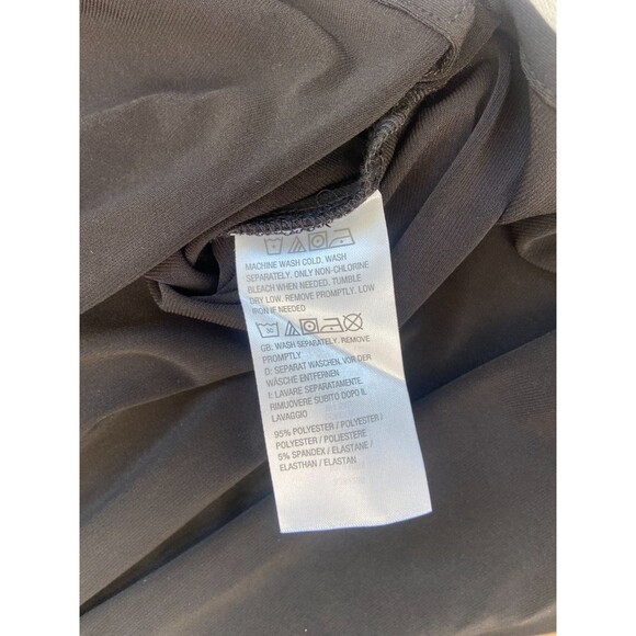 Susan Graver Modern Essentials Sz 3X Liquid Knit Tunic Black Long Sleeve Stretch - Picture 4 of 9